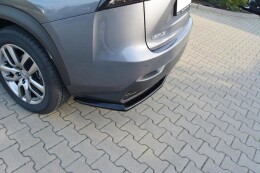 Mittlerer Cup Diffusor Heck Ansatz passend für Lexus NX Mk1 H schwarz Hochglanz