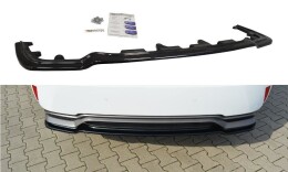Mittlerer Cup Diffusor Heck Ansatz für Lexus RX Mk4 H  schwarz Hochglanz