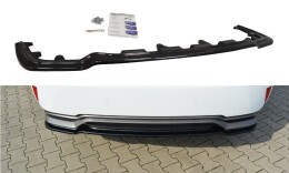 Mittlerer Cup Diffusor Heck Ansatz passend für Lexus RX Mk4 H schwarz Hochglanz