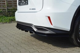 Street+ Mittlerer Diffusor Heck Ansatz passend für Lexus RX Mk4 H RACE schwarz Hochglanz