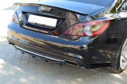 Mittlerer Cup Diffusor Heck Ansatz passend für MERCEDES CLS C218 DTM LOOK AMG LINE schwarz Hochglanz