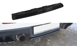Mittlerer Cup Diffusor Heck Ansatz für Mitsubishi Lancer Evo X  schwarz Hochglanz