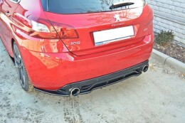 Mittlerer Cup Diffusor Heck Ansatz passend für PEUGEOT 308 II GTI im DTM LOOK schwarz Hochglanz