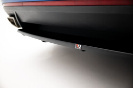 Mittlerer Cup Diffusor Heck Ansatz passend für Skoda Octavia RS Mk3 / Mk3 FL Hatchback / Kombi schwarz Hochglanz