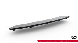 Street+ Mittlerer Diffusor Heck Ansatz passend für Skoda Octavia RS Mk3 / Mk3 FL Hatchback / Kombi schwarz Hochglanz