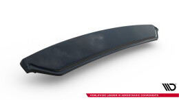 Street+ Mittlerer Diffusor Heck Ansatz passend für Skoda Octavia RS Mk3 / Mk3 FL Hatchback / Kombi schwarz Hochglanz