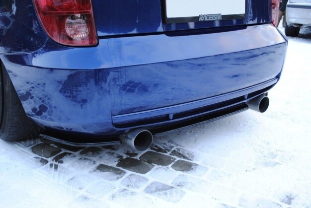 Mittlerer Cup Diffusor Heck Ansatz passend für TOYOTA CELICA T23 vor Facelift schwarz Hochglanz