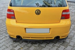 Mittlerer Cup Diffusor Heck Ansatz für VW GOLF 4 R32 schwarz Hochglanz