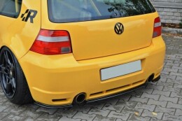 Mittlerer Cup Diffusor Heck Ansatz passend für VW GOLF 4 R32 schwarz Hochglanz