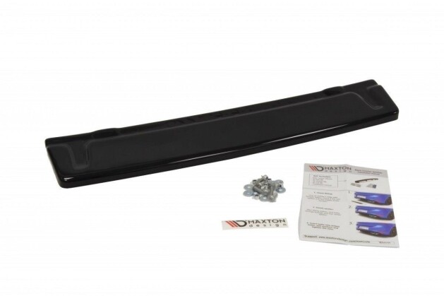 Mittlerer Cup Diffusor Heck Ansatz passend für VW GOLF 7 R schwarz Hochglanz