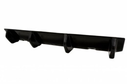 Mittlerer Cup Diffusor Heck Ansatz DTM Look für VW GOLF 7 R Facelift schwarz matt