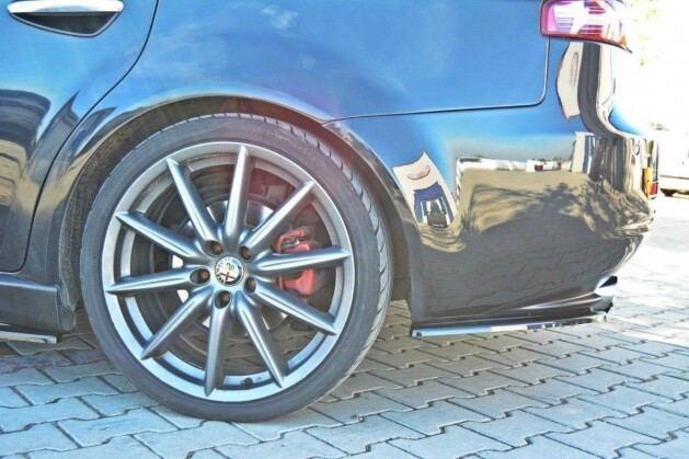Heck Ansatz Flaps Diffusor passend für ALFA ROMEO 159 schwarz Hochglanz