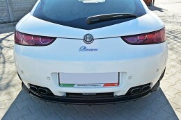 Heck Ansatz Flaps Diffusor für Alfa Romeo Brera schwarz Hochglanz