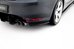 Heck Ansatz Flaps Diffusor passend für Alfa Romeo GT schwarz Hochglanz