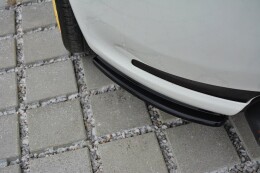 Heck Ansatz Flaps Diffusor passend für Alfa Romeo GT schwarz matt