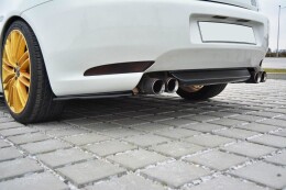Heck Ansatz Flaps Diffusor passend für Alfa Romeo GT schwarz matt