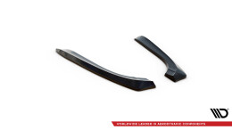 Heck Ansatz Flaps Diffusor passend für AUDI A4 B7 schwarz Hochglanz