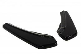 Heck Ansatz Flaps Diffusor passend für AUDI A5 S-LINE schwarz Hochglanz