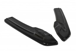 Heck Ansatz Flaps Diffusor passend für AUDI A5 S-LINE Facelift schwarz Hochglanz