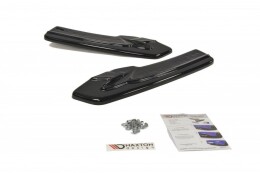 Heck Ansatz Flaps Diffusor passend für AUDI A5 S-LINE Facelift schwarz Hochglanz