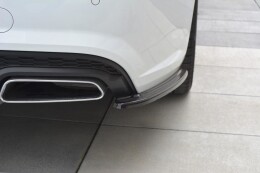 Heck Ansatz Flaps Diffusor für Audi A6 C7 Avant S-line/ S6 C7 Facelift schwarz Hochglanz