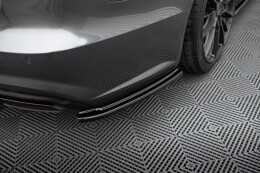 Heck Ansatz Flaps Diffusor V.1 für Audi A6 / A6 C7 S-line/ S6 C7 FL schwarz Hochglanz