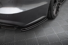 Heck Ansatz Flaps Diffusor V.1 passend für Audi A6 / A6 C7 S-line/ S6 C7 Facelift schwarz Hochglanz