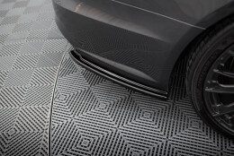 Heck Ansatz Flaps Diffusor V.1 passend für Audi A6 / A6 C7 S-line/ S6 C7 Facelift schwarz Hochglanz