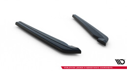 Heck Ansatz Flaps Diffusor V.1 passend für Audi A6 / A6 C7 S-line/ S6 C7 Facelift schwarz Hochglanz