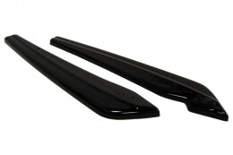 Heck Ansatz Flaps Diffusor passend für AUDI A6 C7 S-LINE schwarz Hochglanz