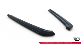 Heck Ansatz Flaps Diffusor V.3 passend für Mercedes-Benz V-Klasse AMG-Line W447 Facelift schwarz Hochglanz