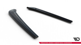 Heck Ansatz Flaps Diffusor V.3 passend für Mercedes-Benz V-Klasse AMG-Line W447 Facelift schwarz Hochglanz