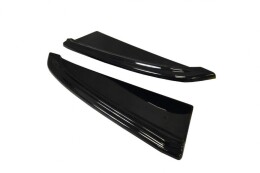 Heck Ansatz Flaps Diffusor passend für Audi A8 D4 Carbon Look