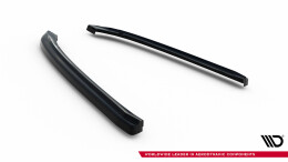 Heck Ansatz Flaps Diffusor passend für Audi A8 D4 schwarz Hochglanz