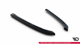 Heck Ansatz Flaps Diffusor passend für Audi A8 D4 schwarz Hochglanz