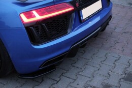 Heck Ansatz Diffusor Flaps AUDI R8 II schwarz Hochglanz