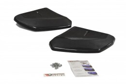 Heck Ansatz Flaps Diffusor passend für Audi R8 Mk.2 schwarz Hochglanz