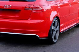 Heck Ansatz Flaps Diffusor für Audi RS3 8P schwarz...