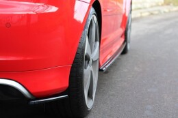 Heck Ansatz Flaps Diffusor für Audi RS3 8P schwarz Hochglanz