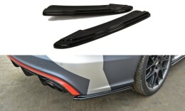 Heck Ansatz Flaps Diffusor für Audi RS6 C7 / C7 FL schwarz Hochglanz