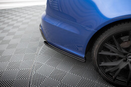 Heck Ansatz Flaps Diffusor passend für Audi Audi RS6 C7 / C7 Facelift schwarz Hochglanz