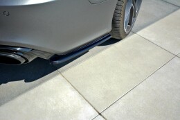 Heck Ansatz Flaps Diffusor für Audi RS7 Facelift Carbon Look