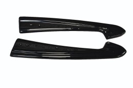 Heck Ansatz Flaps Diffusor für Audi RS7 Facelift schwarz Hochglanz