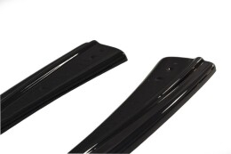 Heck Ansatz Flaps Diffusor V.1 passend für Audi RS7 C7 schwarz Hochglanz