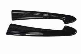 Heck Ansatz Flaps Diffusor V.1 passend für Audi RS7 C7 schwarz Hochglanz