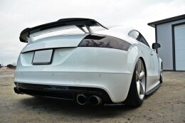 Heck Ansatz Flaps Diffusor passend für Audi TT MK2 RS schwarz Hochglanz