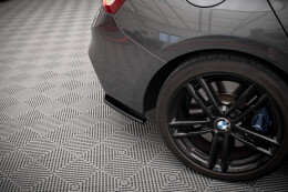 Heck Ansatz Flaps Diffusor für BMW 1er F20/F21 M-Power Facelift schwarz Hochglanz