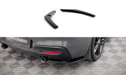 Heck Ansatz Flaps Diffusor für BMW 1er F20/F21 M-Power FL schwarz Hochglanz