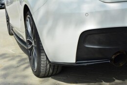 Heck Ansatz Flaps Diffusor für BMW 1er F20/F21 M-Power (vor Facelift) schwarz Hochglanz