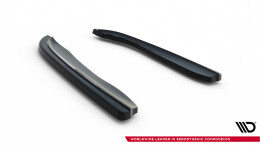 Heck Ansatz Flaps Diffusor passend für BMW 3er E46 M Paket COUPE schwarz Hochglanz